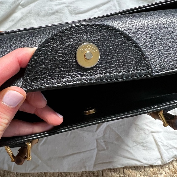 Authentic Gucci Diana large bamboo bag in black leather - Picture 2 of 10